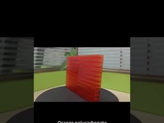 오렌지 16mm 4층 PC 시트