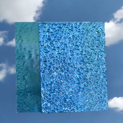 좋은 가격 항 UV 250 X 유리 충격 저항 다이아몬드 엠보스 폴리카보네이트 시트 80% 빛 전달 온라인으로