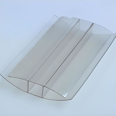 4mm ~ 16mm 맑은 다재다능 폴리카보네이트 PC 플라스틱 프로파일 H 커넥터 사용자 정의