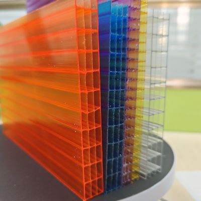 온도 내성 16mm 오렌지 폴리카보네이트 홀로 셰이트 -40°C ~ 120°C