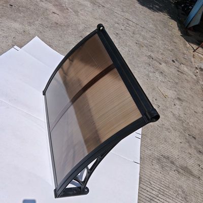좋은 가격 Factory 1m*1.2m Bronze Effortless Assembly DIY Polycarbonate Awning with Plastic Frame amp Impact-Resistant amp UV-Resistant Panels 온라인으로