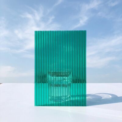 좋은 가격 녹색 플라스틱 폴리카보네이트 중공 시트 경량 두께 4.0mm ~ 20.0mm 간판 및 건축 자연 조명 솔루션에 적합 온라인으로