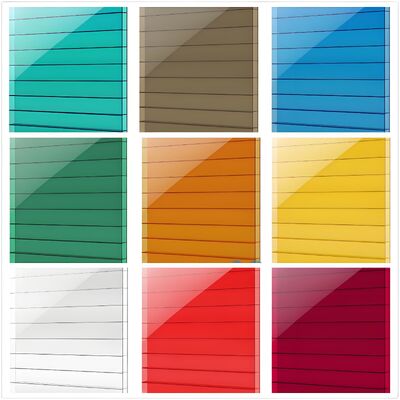 보호용 PE 필름 양쪽 모두에 덮여있는 PC 홀 로프 시트 두께 4mm ~ 20mm 폴리카보네이트 시트 건설용 용도로 적합