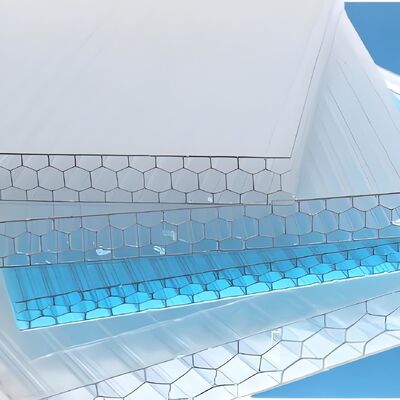 좋은 가격 폴리카보네이트 홀로 시트 PC 홀로 시트 4층 쌍벽 꿀집 패널 원본 위치 광둥 강한 충격 저항 온라인으로